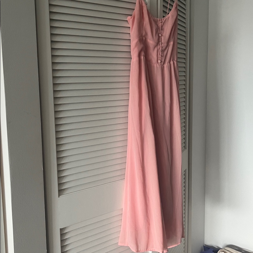 Abercrombie & Fitch Pink Midi Dress - Picture 3 of 4